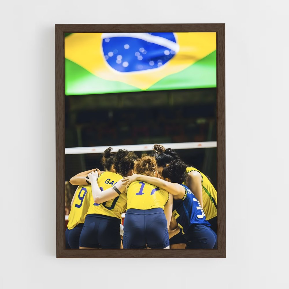 Poster Samba en Équipe – affiche Beach-volley (vue 5)